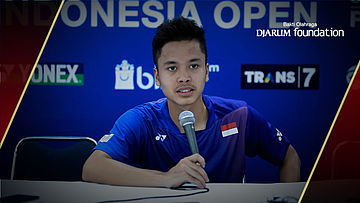Interview Anthony Sinisuka Ginting (Indonesia) After Defeated by Jan O Jorgensen (Denmark)