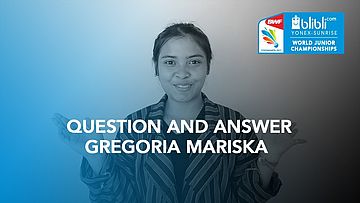 Q&A Gregoria mariska - Blibli.com Yonex-Sunrise BWF Badminton World Junior Championships 2017