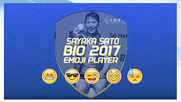 Sayaka Sato - Emoji Players at BCA Indonesia Open 2017