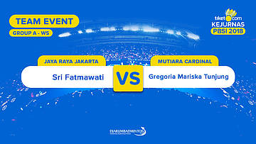 Divisi 1 - Group A | WS | Sri Fatmawati (Jaya Raya) VS Gregoria Mariska Tunjung (Mutiara Cardinal)