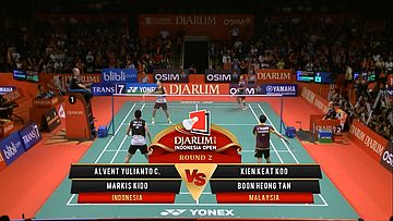 Alvent Y./ Markis Kido (INDONESIA) VS Kien Keat/ Boon Heong (MALAYSIA) Djarum Indonesia Open 2013