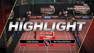 Yudho Santoso (Suryanaga Surabaya) VS Nur Yahya Ady Velani (Pratama Badminton Academy)
