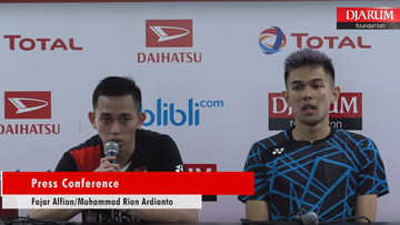Press Conference - Fajar Alfian/Muhammad Rian Ardianto (Indonesia)