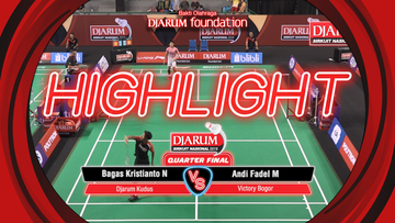 Bagas Kristianto Nugroho (Djarum Kudus) VS Andi Fadel Muhammad R (Victory Bogor)