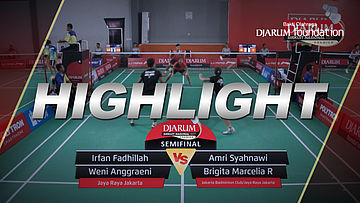 Irfan F/Weni A (Jaya Raya Jakarta) VS Amri S/Brigita M (Jakarta Badminton Club/Jaya Raya Jakarta)