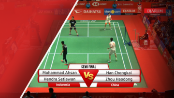 Mohammad Ahsan/Hendra Setiawan (Indonesia) VS Han Chengkai/Zhou Haodong (China)