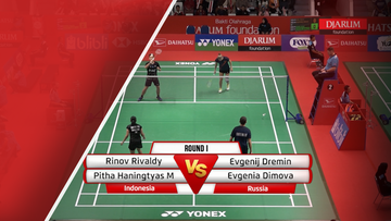 Rinov Rivaldy-Pitha Haningtyas M (Indonesia) VS Evgenij Dremin-Evgenia Dimova (Russia)