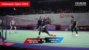 Highlight Match - Muhammad Shohibul FIKRI/Bagas MAULANA vs Alexander DUNN/Adam HALL | Indonesia Open 2022