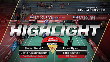 Steven Henri/Desta A (Pusdiklat Telkom Bandung) VS Ricky R/Sima Fatma (SKO Ragunan)