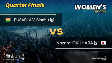 QF | WS | PUSARLA V. S [5] (IND) vs OKUHARA [3] (JPN) | Blibli Indonesia Open 2019