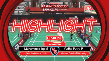Muhammad Iqbal (Exist Badminton Club) VS Yudha Putra Pramudia (Mutiara Cardinal Bandung)