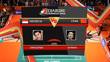 Simon Santoso (Indonesia) VS Du Pengyu (China) Final Mens Single DJARUM Indonesia Open Super Series Premier 2012