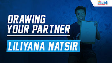 Drawing Your Partner with Liliyana Natsir at Blibli Indonesia Open 2018