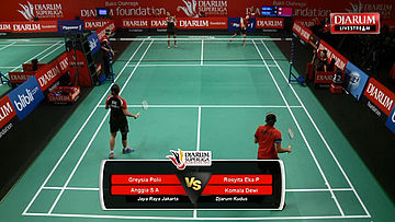 Greysia Polii/Anggia S (Jaya Raya Jakarta) VS Komala Dewi/Rosyita E (Djarum Kudus)