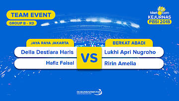 Divisi 1 - Group A | XD | Destiara/Hafiz (Jaya Raya Jakarta) VS Lukhi/Ririn (Berkat Abadi)