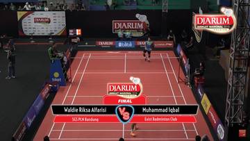 Waldie Riksa Alfarisi (SGS PLN Bandung) VS Muhammad Iqbal (Exist Badminton Club)