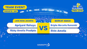Divisi 1 - Group A | WD | Apriyani/Rizky (Jaya Raya) VS Brigita/Ririn(Berkat Abadi)