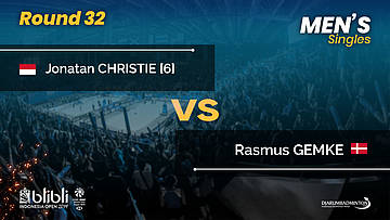Round 32 | MS | CHRISTIE [6] (INA) vs GEMKE (DEN) | Blibli Indonesia Open 2019