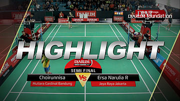 Choirunnisa (Mutiara Cardinal Bandung) VS Ersa Narulia R (Jaya Raya Jakarta)