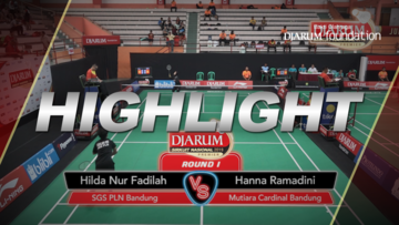 Hilda Nur Fadilah (SGS PLN Bandung) VS Hanna Ramadini (Mutiara Cardinal Bandung)