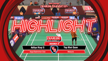 Aditya Rizqi Sabillilah (Kaypi Badminton Club) VS Yap Khai Quan (Malaysia)