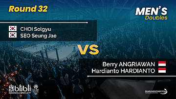Round 32 | MD | CHOI / SEO (KOR) vs ANGRIAWAN / HARDIANTO (INA) | Blibli Indonesia Open 2019