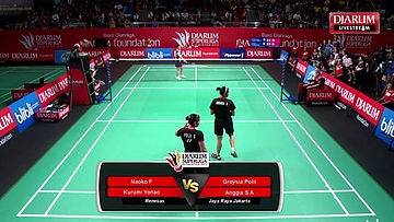 Greysia Polii/Anggia S A (Jaya Raya Jakarta) VS Kurumi Y/Naoko F (Renesas Japan)