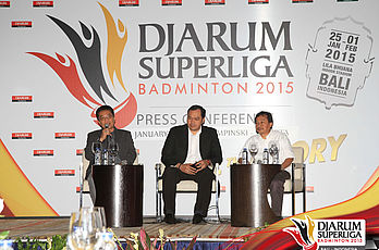 Press Conference II - Drawing Djarum Superliga Badminton 2015