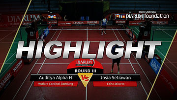 Auditya Alpha H (Mutiara Cardinal Bandung) VS Josia Setiawan (Exist Jakarta)