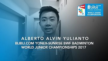 Alberto Alvin Y. at Blibli.com Yonex-Sunrise BWF Badminton World Junior Championships 2017