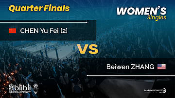 QF | WS | Beiwen ZHANG (USA) vs CHEN Yu Fei [2] (CHN) | Blibli Indonesia Open 2019