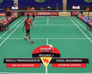 Fadel Muhammad (Jayaraya Jakarta) VS Rizally Wangsanata Wullur (SGS PLN Bandung)