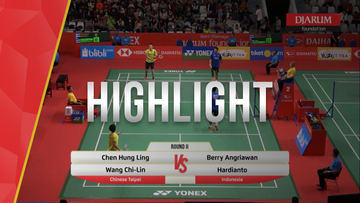 Berry Angriawan/Hardianto (Indonesia) VS Chen Hung Ling/Wang Chi Lin (Chinese Taipei)