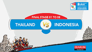 BLIBLI.COM WJC 2017 | FINAL STAGE 01 To 08 | THAILAND vs INDONESIA | MD