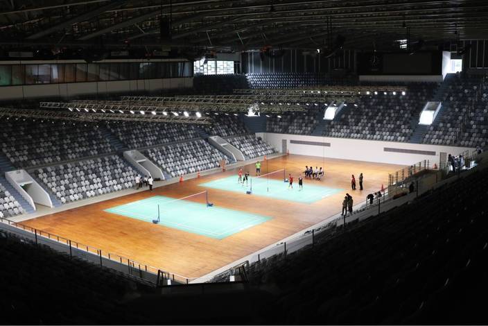 Suasana Istora Senayan Jelang Indonesia Masters 2018. (Foto: PBSI)